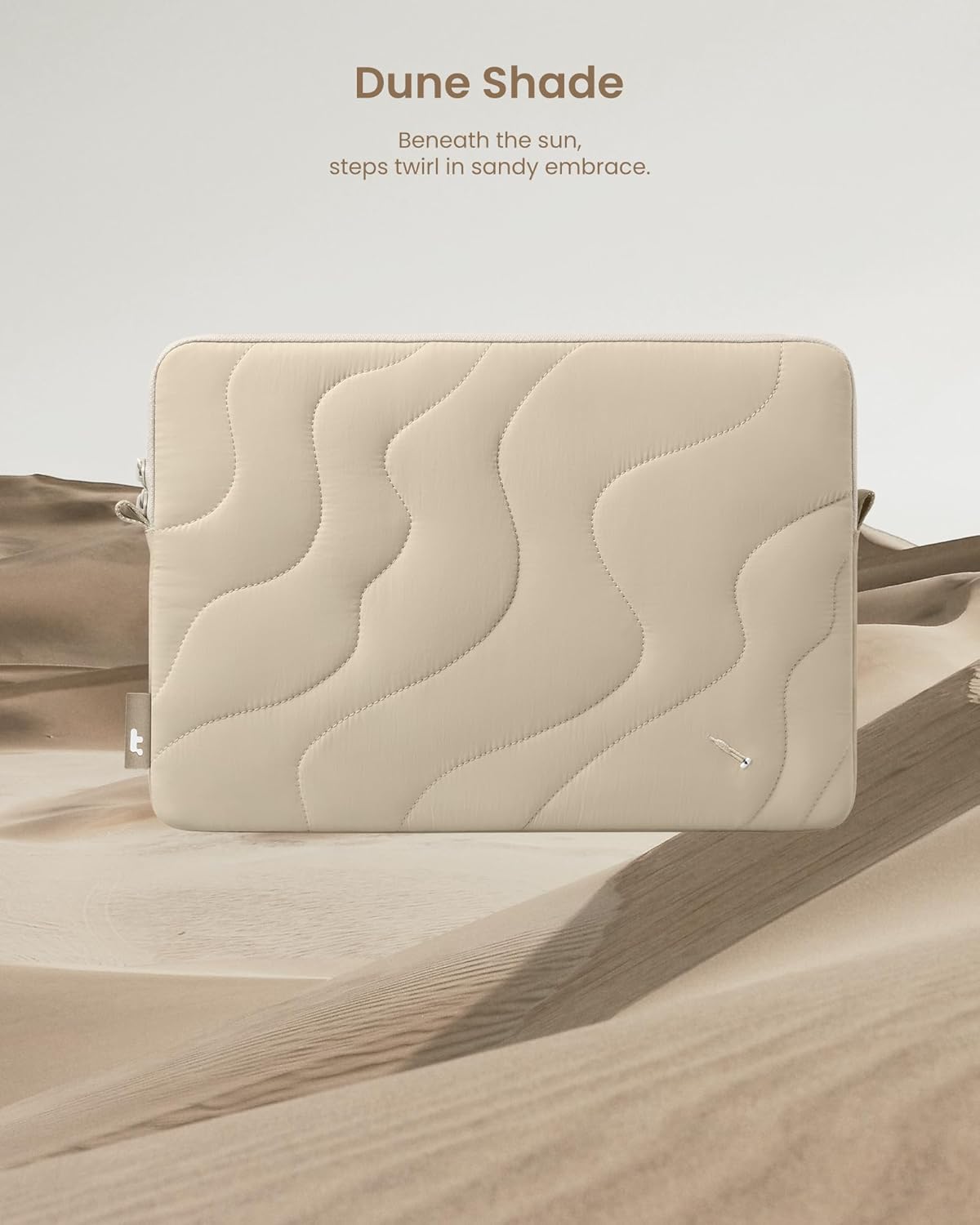 tomtoc 360 Protective Puffy Laptop Sleeve for 15-inch MacBook Air M4/A3241 2025, M3/A3114 2024, M2/A2941 2023, 15-inch Surface Laptop 7th(Copilot+ PC)/6/5/4/3, Quilted Puffer Soft Computer Case Bag