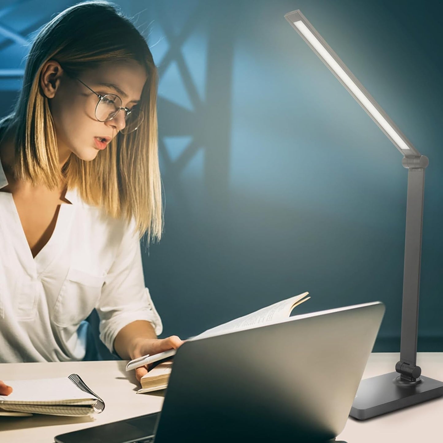 Desk Lamp LED Desk Lamps Eye-Caring Desk Lamps Lamps Dimmable Office Lamp with USB Port Touch Control for Home Office Student Dormitory (USB Plug-in Desk Lamp)