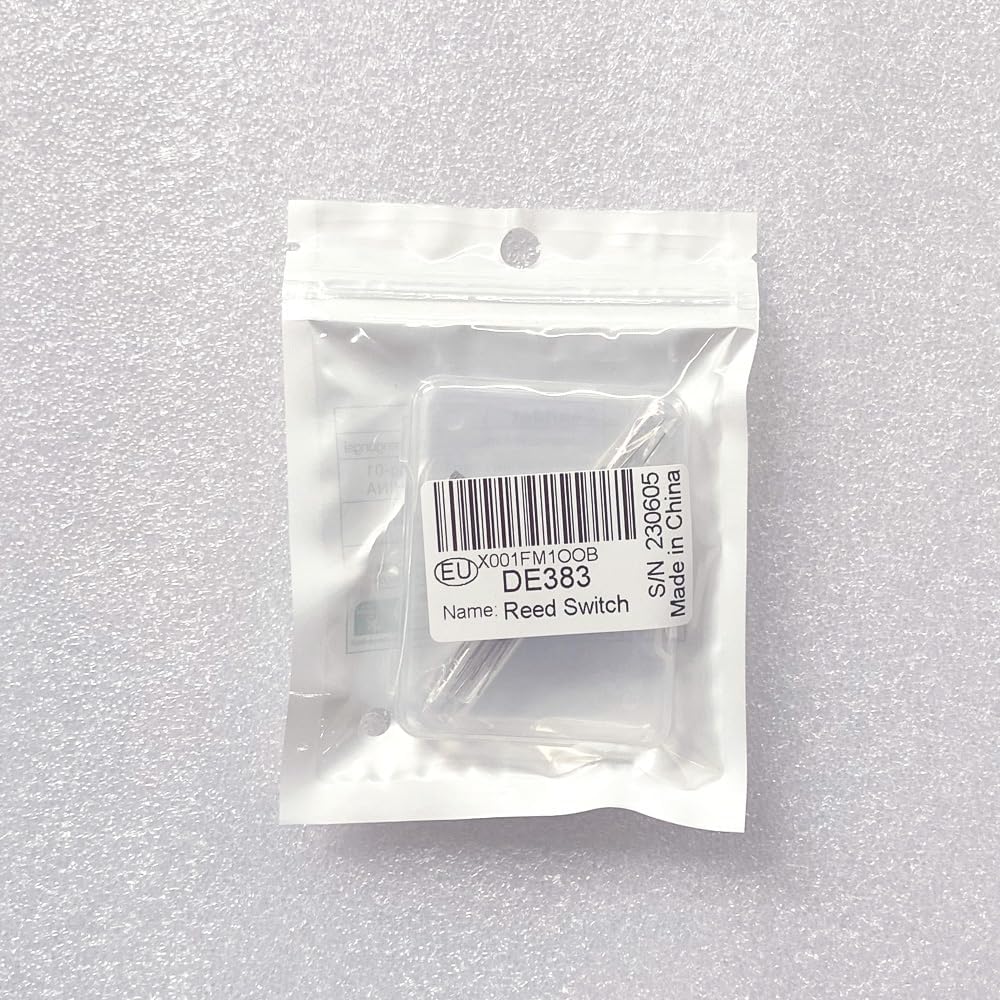 20pcs Glass Reed Switch Reed Contact Normally Open (N/O) Magnetic Induction Switch (2mm×14mm) with 20pcs Multi-Use Magnetic Sheet