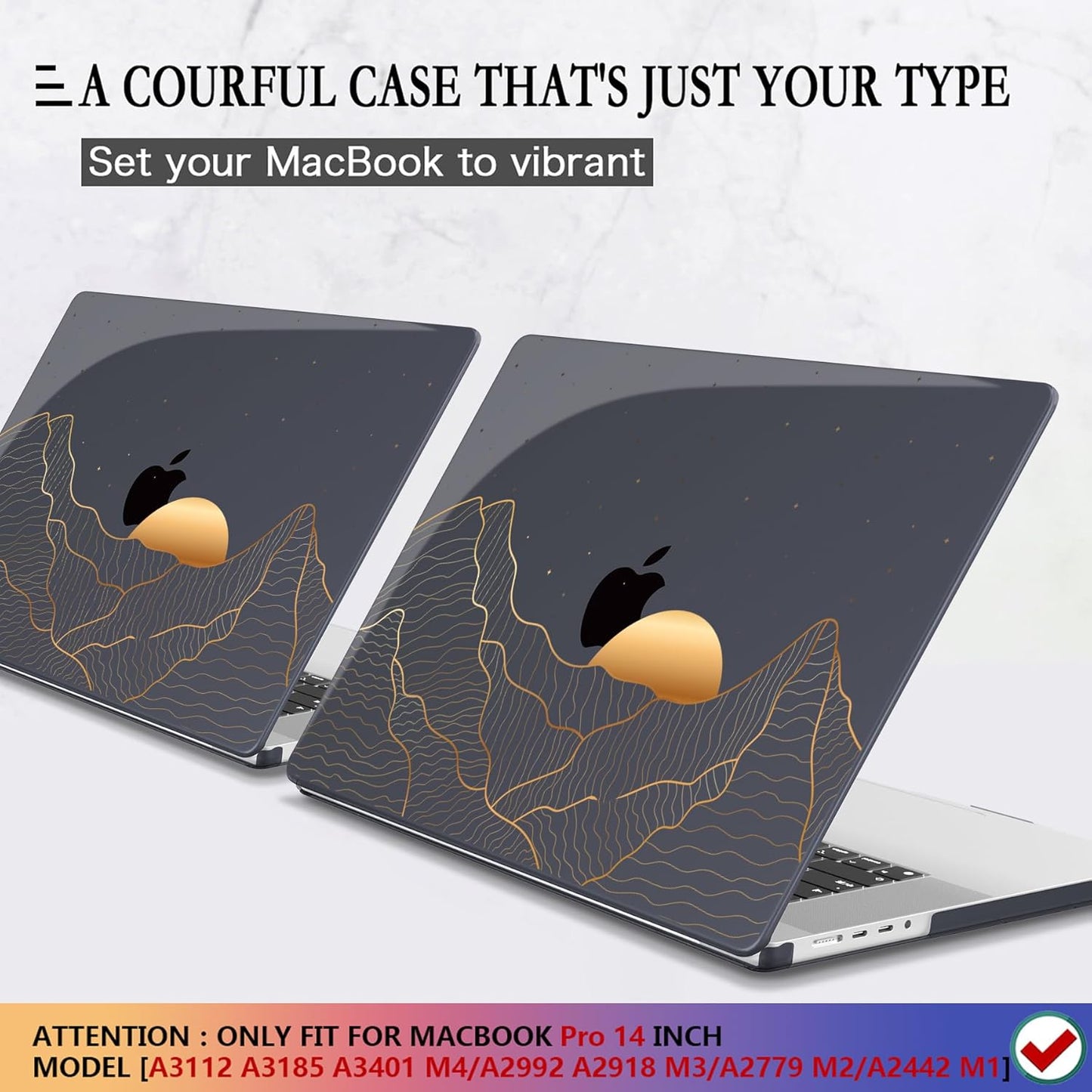 CISSOOK Compatible with MacBook Pro 14 inch 2024 2023 2022 2021 Release M4 M3 M2 M1 Chip A3112 A3185 A3401 A2918 A2992 A2779 A2442 Model, Hard Shell Case with Keyboard Cover&Screen Protector, Pink Bow