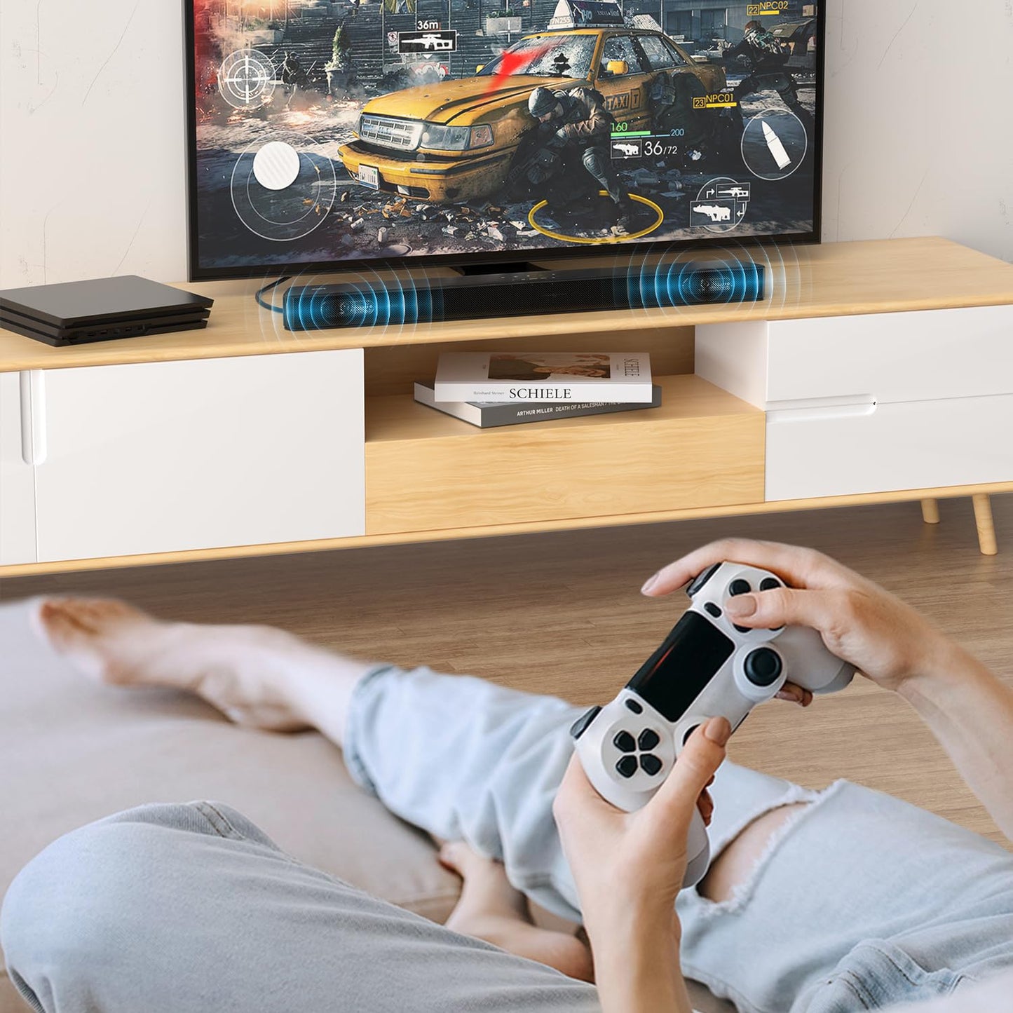 EMK Premium 24K Gold-Plated Right Angle Optical Cable – 90° Toslink to Toslink (1M/3Ft), 360° Rotatable for Soundbars, TVs & Home Theater