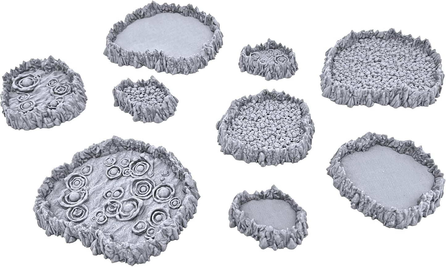 Burbling Pits Printable Scenery, 3D Printed Tabletop RPG Scenery and Wargame Terrain 28mm Miniatures