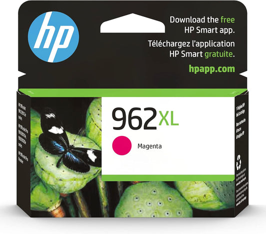 HP 962XL Magenta High-yield Ink Cartridge | Works with HP OfficeJet 9010 Series, HP OfficeJet Pro 9010, 9020 Series | Eligible for Instant Ink | 3JA01AN