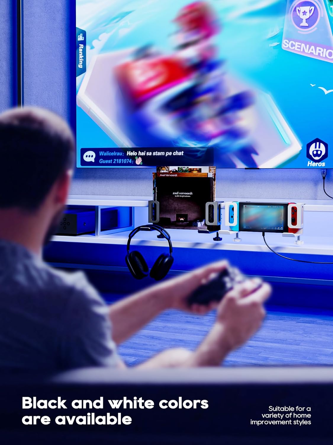 NODOCA Desk Side Storage for Laptop(White), P01-US-W