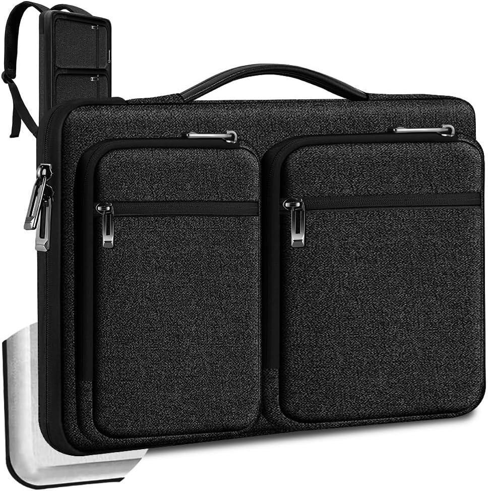ZINZ Laptop Case 17 17.3 inches Sleeve Slim Briefcase Spill-Resistant Handbag for Most Popular 17" 17.3" Notebooks，B01K01