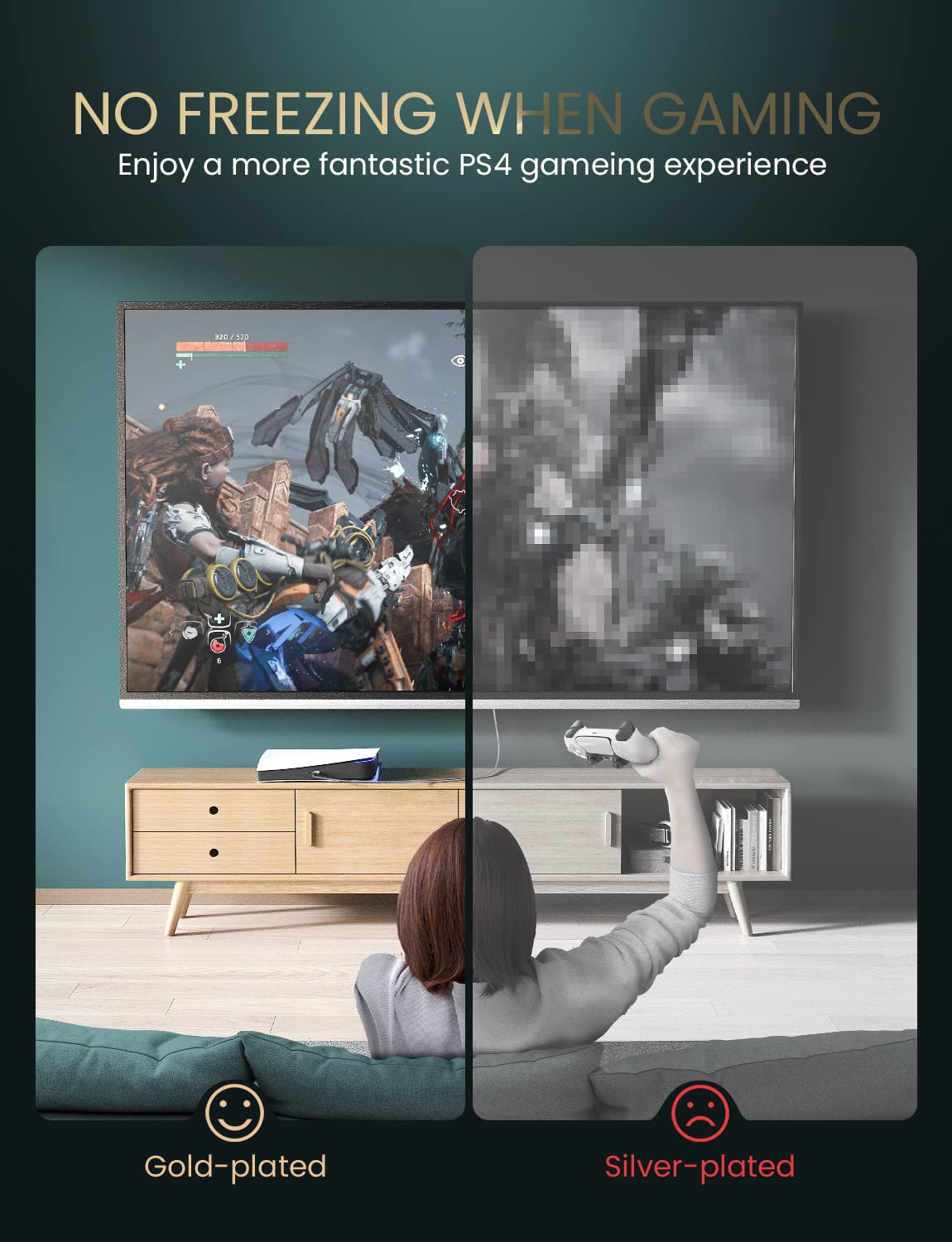 AINOPE 2 Pack USB Extensions Cable High Speed USB 3.0 Extension Cord Type A Male to Female Sturdy Braided Material Fast Data Transfer Compatible with USB Keyboard,Mouse,Flash Drive,Grey,16FT+16FT