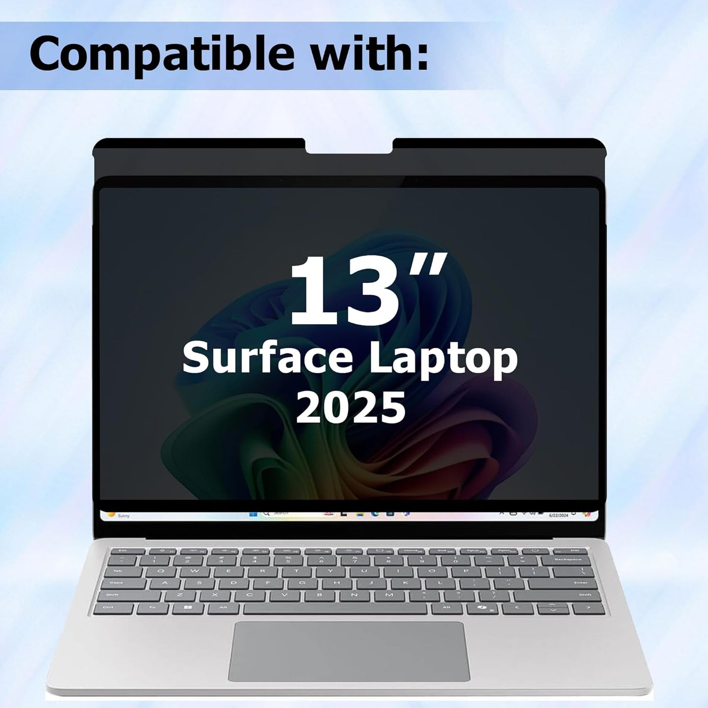 Adeway Magnetic Privacy Screen for Surface Pro 12 inch (2025), Anti-Glare, 30° Side View Protection, Washable & Reusable Filter, Bubble-Free Installation