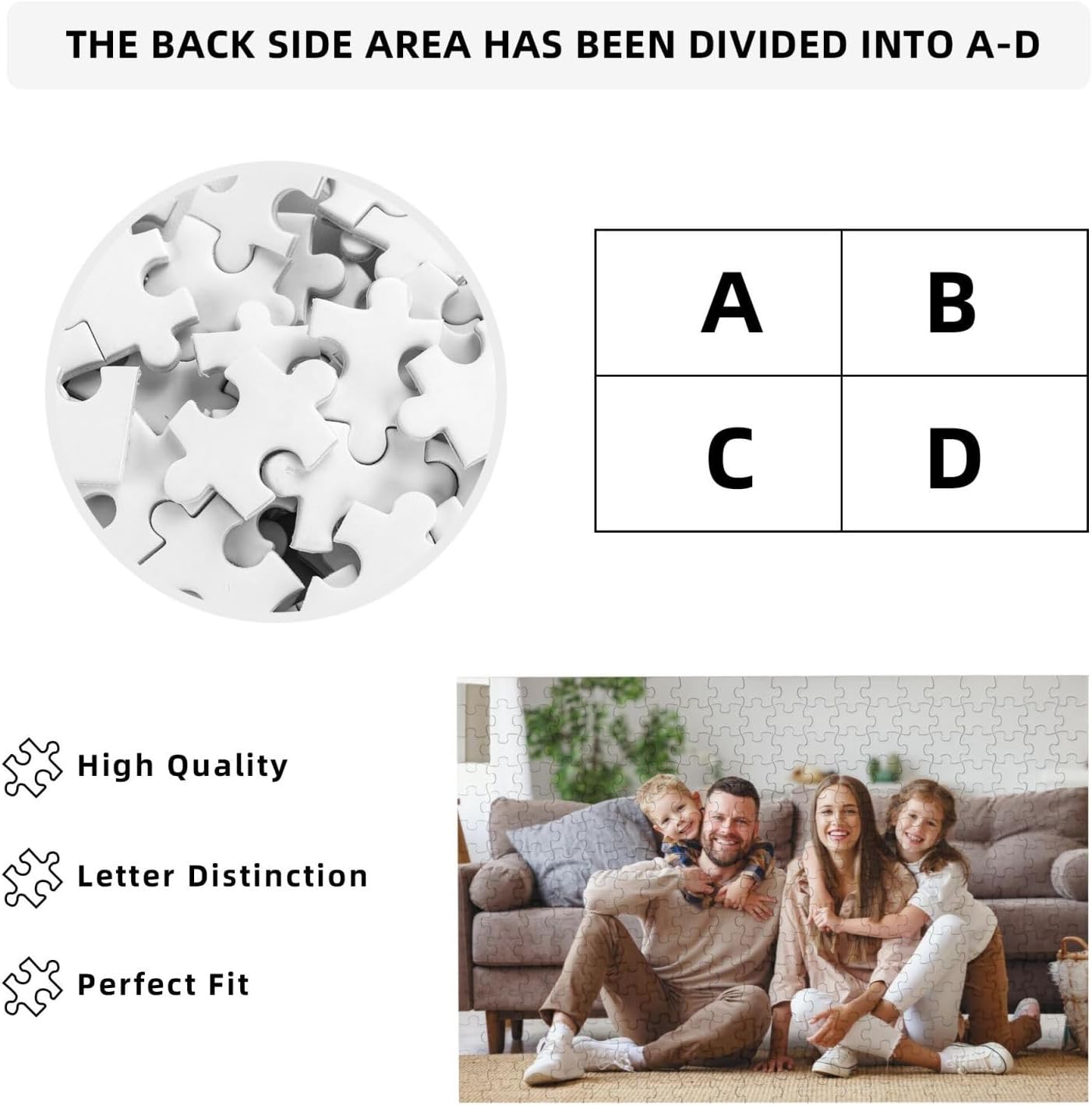 Custom Jigsaw Puzzle from Photos 300/500/1000 Pieces Personalized Wooden Picture Puzzles Gift for Adult Family Friends,Birthday,Valentine's Day (Horizontal 300PCS)