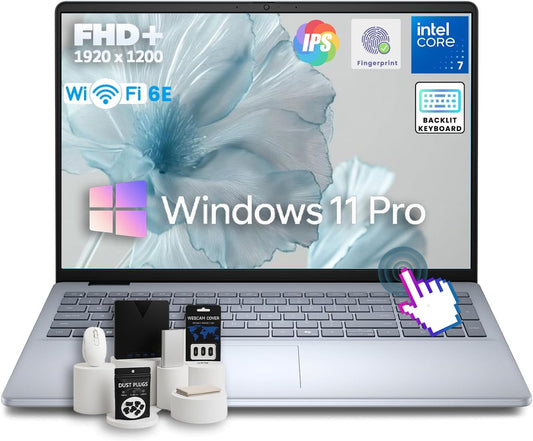 Dell 16 Business Laptop - w/Accessories • Intel 10-Core 7-150U • 16" FHD+ WVA Touchscreen • Win11 pro • Wi-Fi 6E • Backlit KB, • Fingerprint Reader, • Copilot • 64 GB DDR5 • 4TB SSD