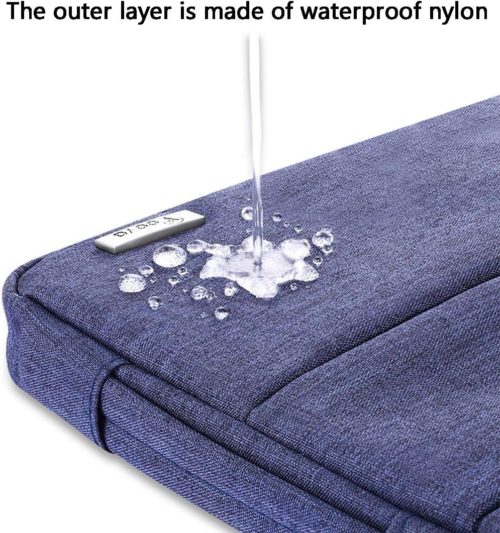 Voova Laptop Sleeve Carrying Case 13 13.6 Inch Compatible with MacBook Air 13 M1/M2/M3/M4, MacBook Pro 13/14, IPad Pro 13, Waterproof Slim Computer Cover Bag, Blue