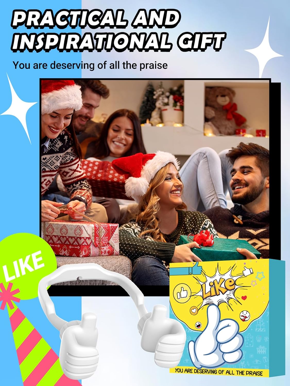 Graduation Gifts for Boys Girls Him Her: Thumbs Up Lazy Phone Stand Holder Gifts for Kids Teens Adults Men Women Teenage Wife Mom Husband Dad Father Mother Birthday Funny Gadgets Stuff