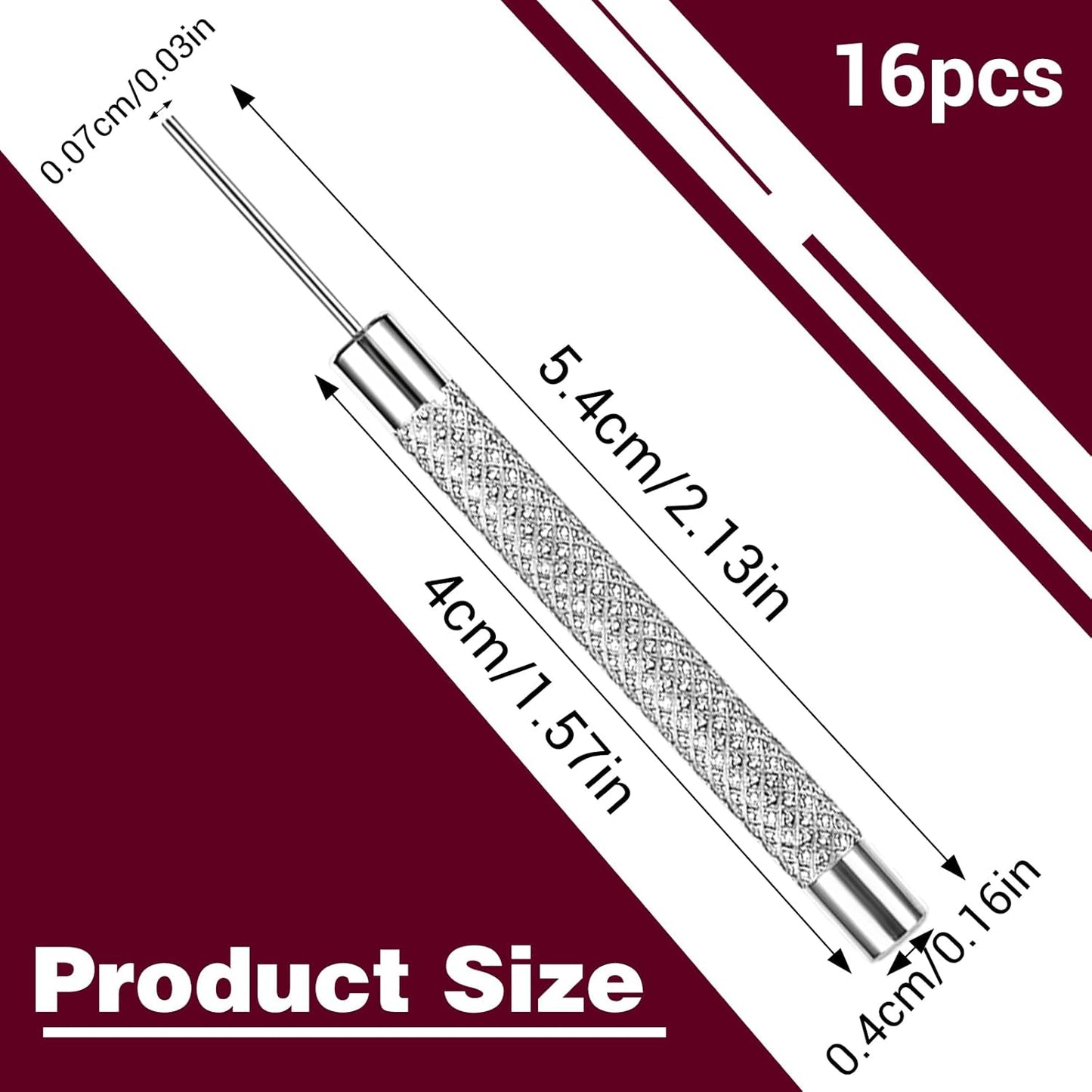 16 Pcs SIM Card Removal Pin, SIM Card Tray Ejector Pins Removal Opening Tool Watch Chain Link Remover Pin Tools Smartphone Ejector Pins Needle Remover for Cell Phone Opener