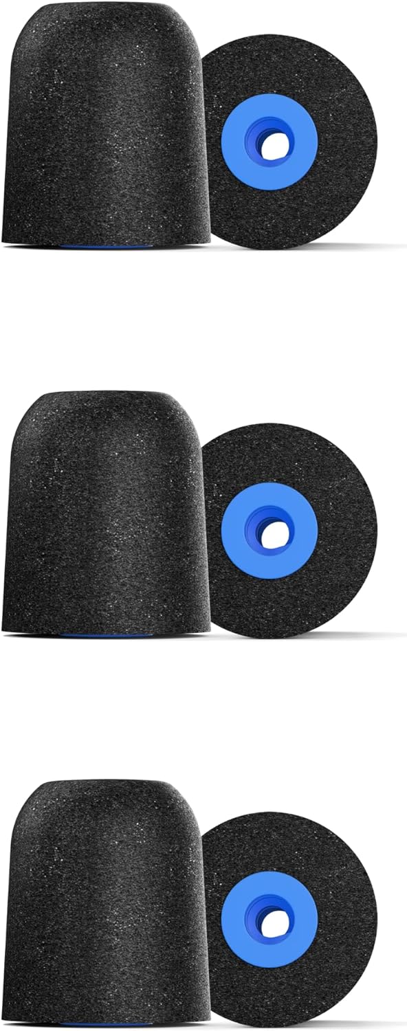 Comply P-Series | Memory Foam Replacement Ear Tips Designed for Etymotic, NuForce, ISOtunes PRO, Q-Jays, & More | Superior Noise Isolation, Ultimate Comfort, Secure Fit | Black, Large (3 Pairs)