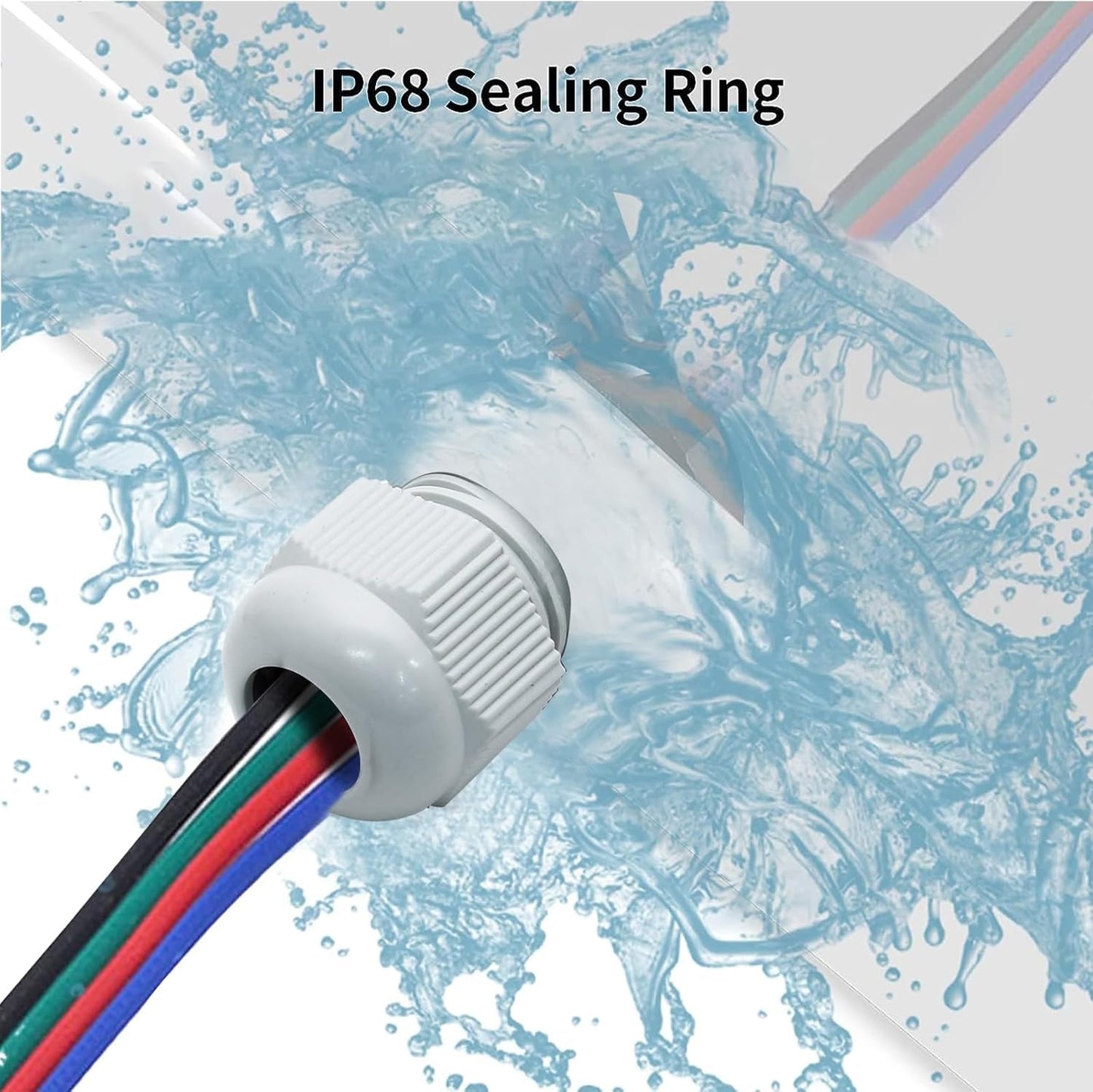 20 Pcs 3/4" NPT Nylon Cable Glands, IP68 Waterproof Adjustable Cord Grip Cable Connector Strain Relief Wire Protectors for 13-18mm Cable Diameter, Grey