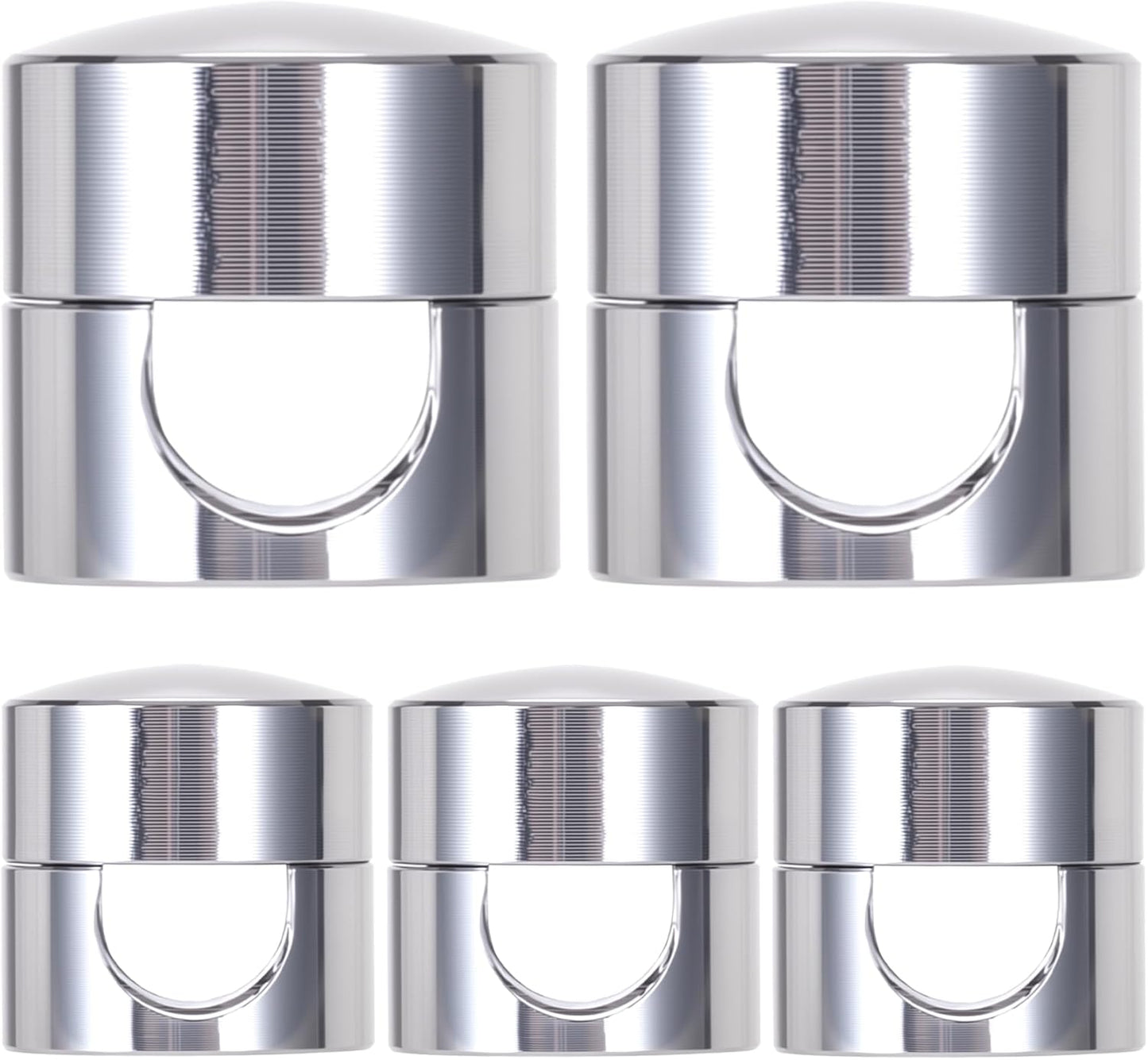 5 Sets Charger Holders for Cords, Silver Adjustable Cable Anchor Holders, Adhesive Metal Cord Clips, Cable Management Wire Organizers for Desk, Office, Nightstand