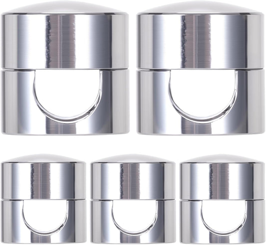 5 Sets Charger Holders for Cords, Silver Adjustable Cable Anchor Holders, Adhesive Metal Cord Clips, Cable Management Wire Organizers for Desk, Office, Nightstand