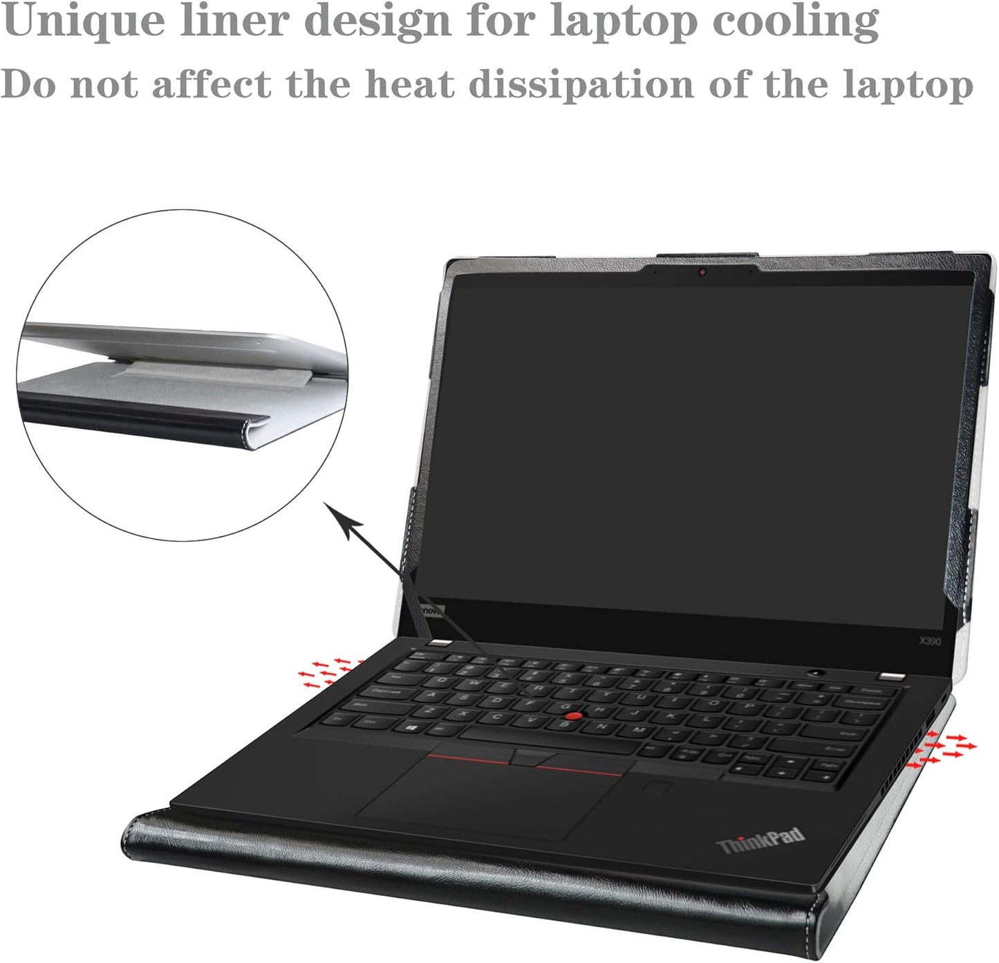 Alapmk Protective Case for ASUS Zenbook 14 UX3405 UX3405MA-PH77, Acer Swift 14 AI SF14-51T, MacBook Pro 14 Inch 2024 A3401, HP EliteBook X Flip 14 G1i/EliteBook X 14 G1i, Black