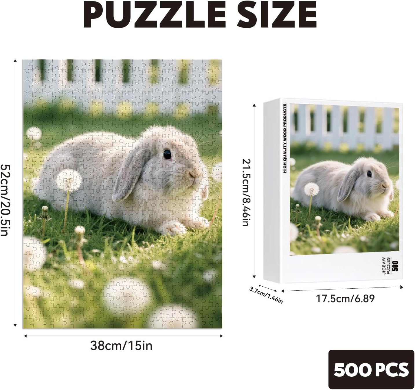 Custom Puzzle, Customize Puzzles from Photos with 120/200/300/500/1000 Pieces, Personalized Wooden Jigsaw Puzzle Gifts for Family, Adults, Christmas, Wedding, Pet