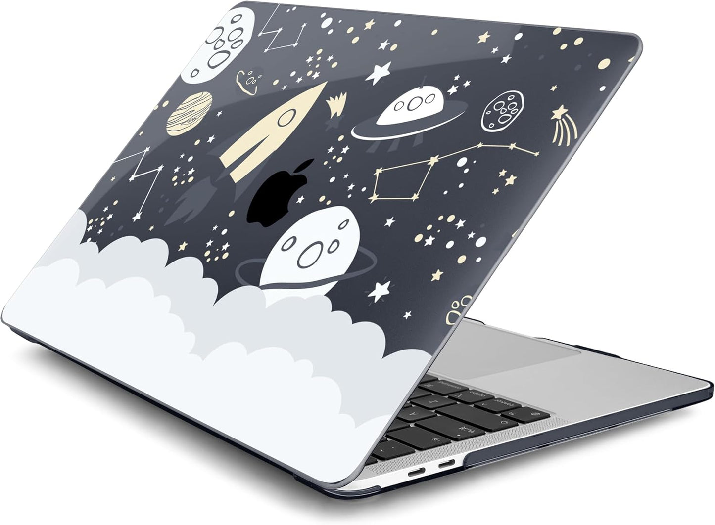 Batianda Case for M1 MacBook Air 13 Inch Model A2337 A2179 A1932 2021 2020 2019 Release,Lovely Creative Series Design Hard Shell with Keyboard Cover & Screen Protector, Aviation