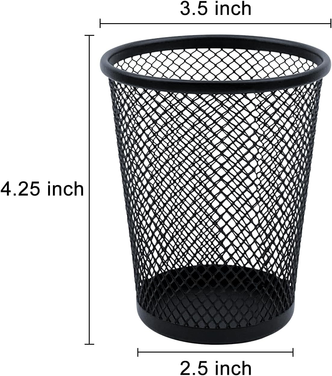 Desk Pencil Pen Holder, Wire Mesh Pen Cup Holder for Desk Organizer and Office Desk Accessories (12 Pack)