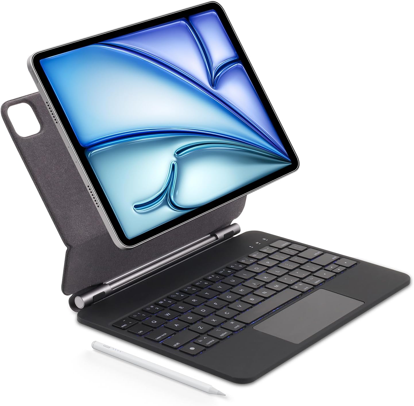 Keyboard Case with Stylus Pen for ipad Air 11-inch (M3 2025,M2 2024)iPad Pro11 in(1st/2nd/3rd/4th Generation) Magic-Style Magnetic Keyboard Case,Multi-Touch Trackpad 10.9” iPad Air 4th/5th Gen.(black)