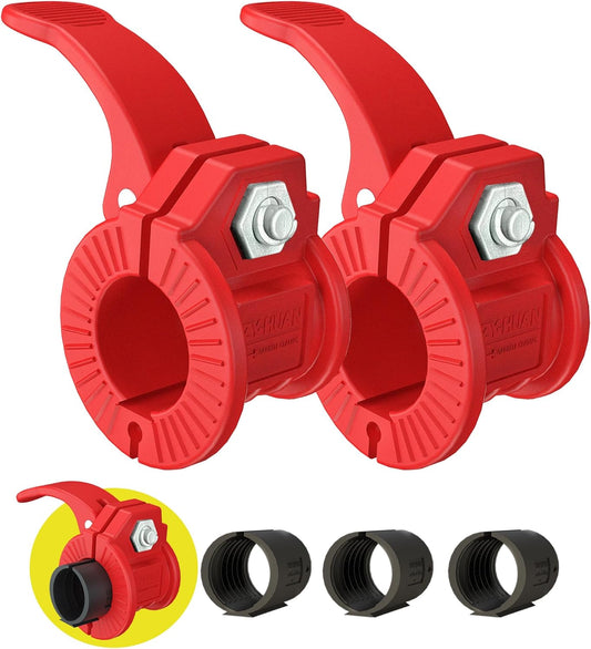 Barbell Clips 1 Inch Quick Release Weight Clamps 0.9-1.18inch Multi-Size Adjustable Olympic Clamps for Bars