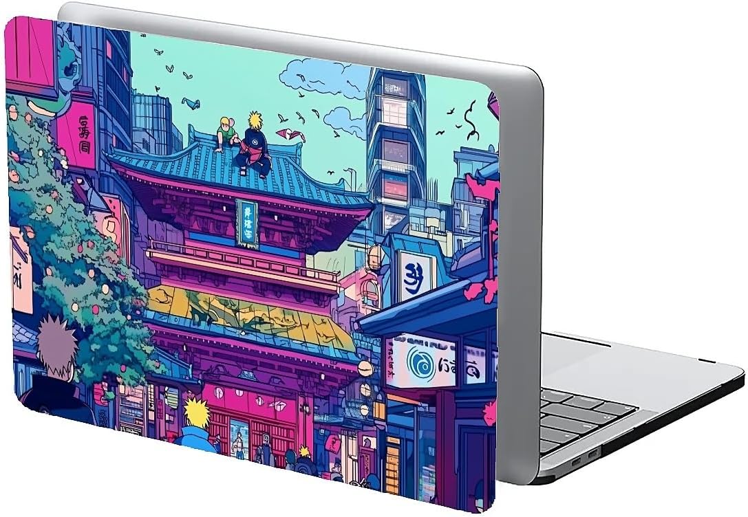 Compatible with MacBook Air 13.3 13.6 Inch Case 2022 2021 2020 2019 Plastic Hard Shell Case Cover,13.3 Air (A1932/A2179/A2337), Traditional Japanese Architecture