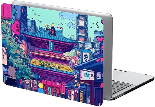 Compatible with MacBook Air 13.3 13.6 Inch Case 2022 2021 2020 2019 Plastic Hard Shell Case Cover,13.3 Air (A1932/A2179/A2337), Traditional Japanese Architecture