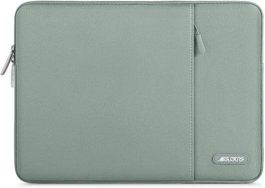 MOSISO Laptop Case 13 inch, 13 inch Laptop Sleeve Compatible with MacBook Air M4 M3 M2 M1 2025-2018 / Pro M2 M1 2025-2016, Polyester Vertical Computer Sleeve Bag with Pocket, Antique Green