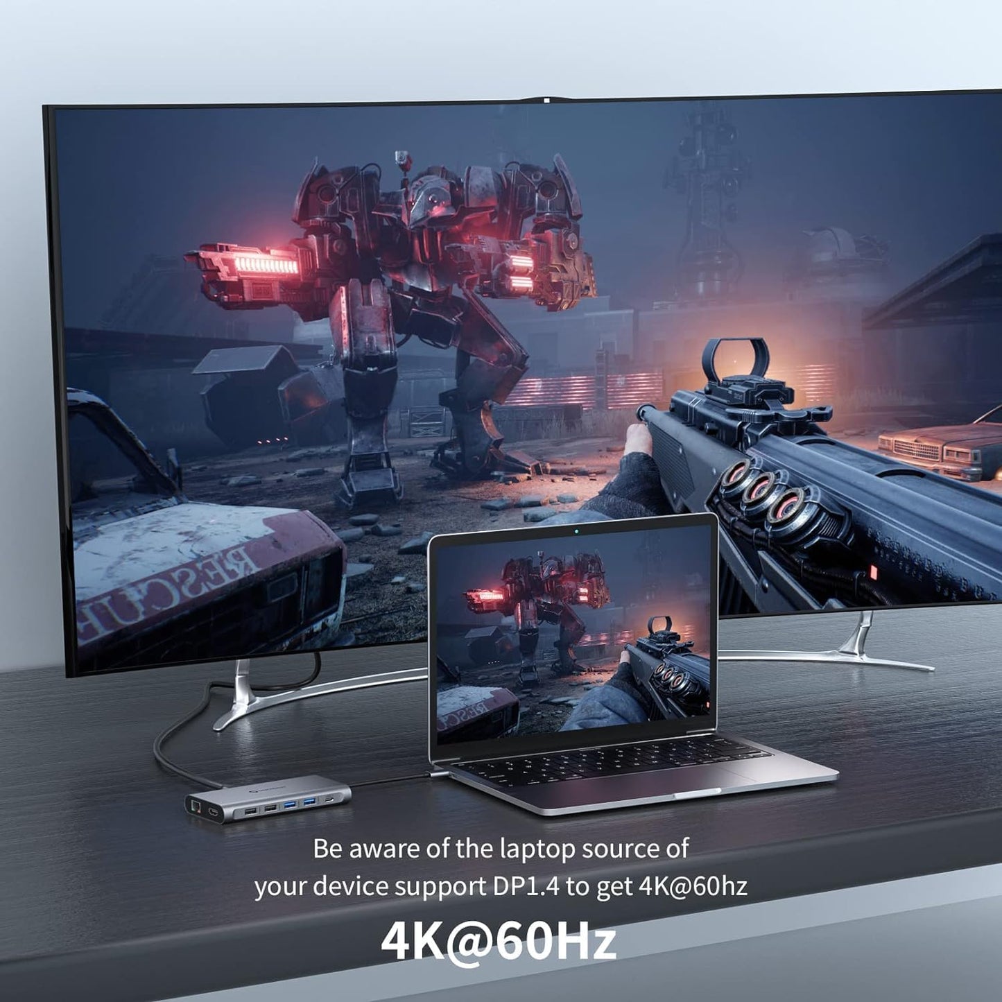 Docking Station, USB C Hub UtechSmart 12 in 1 USB C Dock Triple Display with 2 * 4K@60Hz HDMI, Displayport, 100W PD, 4 USB Ports, RJ45 Ethernet, SD/TF for MacBook, Dell, HP, Lenovo, Huawei