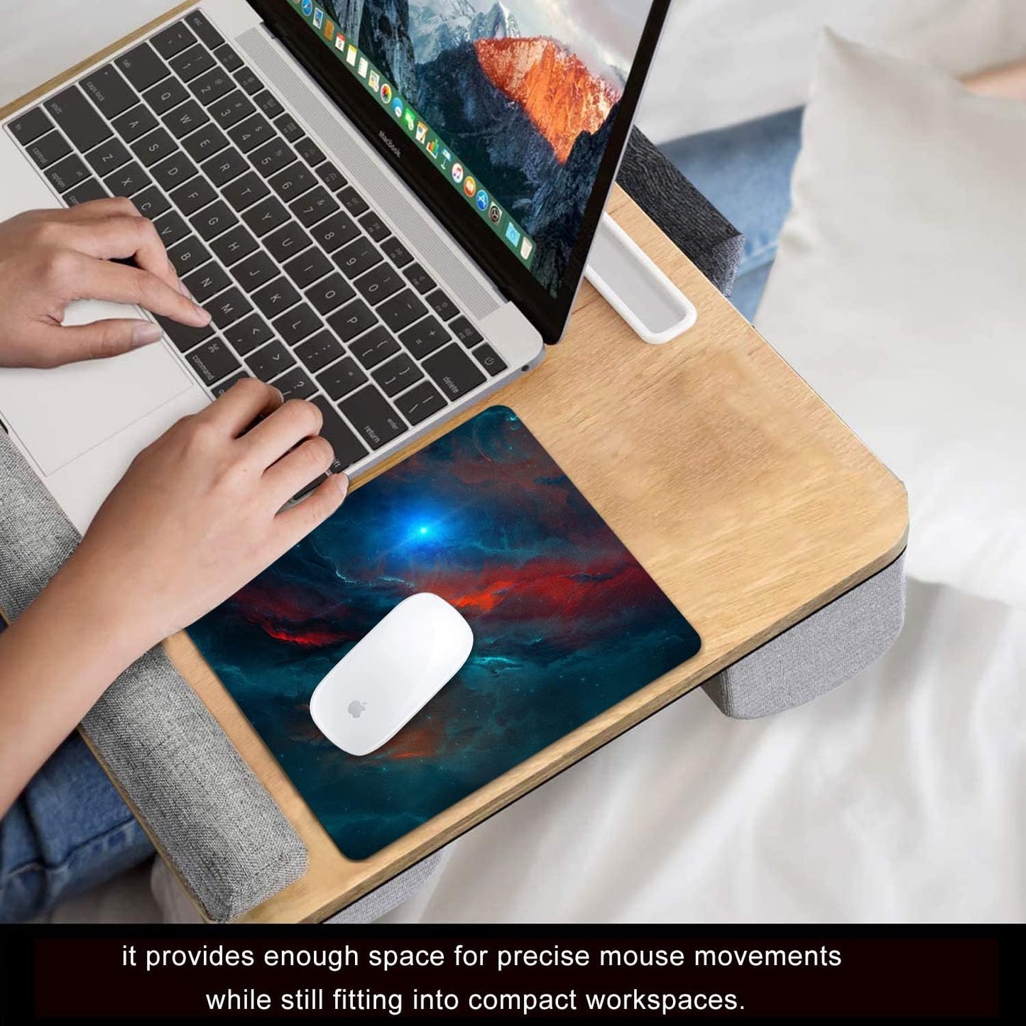 Galaxy Mouse Pad Personalized Design, Non-Slip Surface, Rubber Base, Small Office Desk Pad for Computers and Laptops