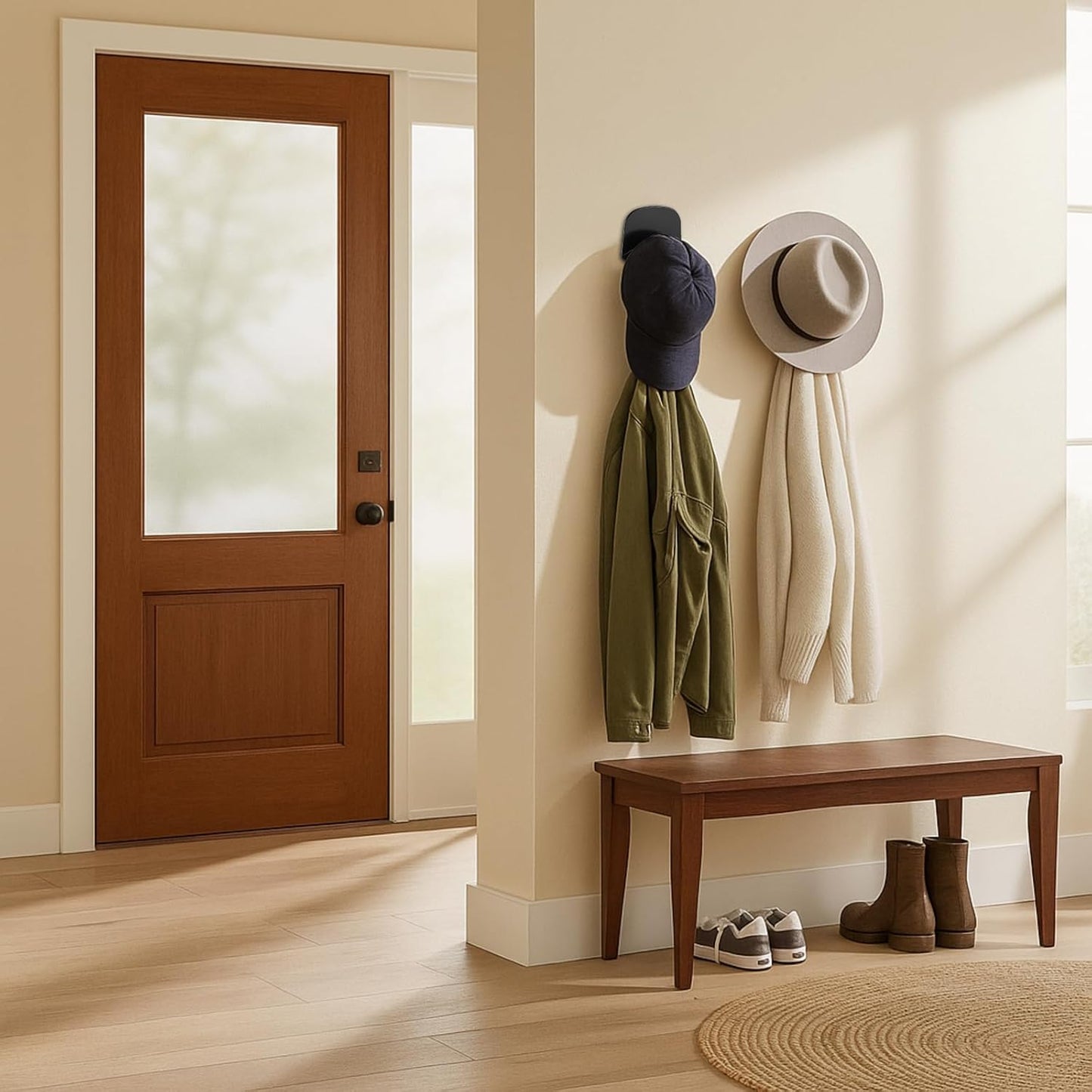 30 Pcs Headset Wall Holder Adhesive Gaming Headset Holder Hooks for Wall Mounting Strong Universal Hooks for Headsets, Game Pads, Hats, Closets, Doors (Black)