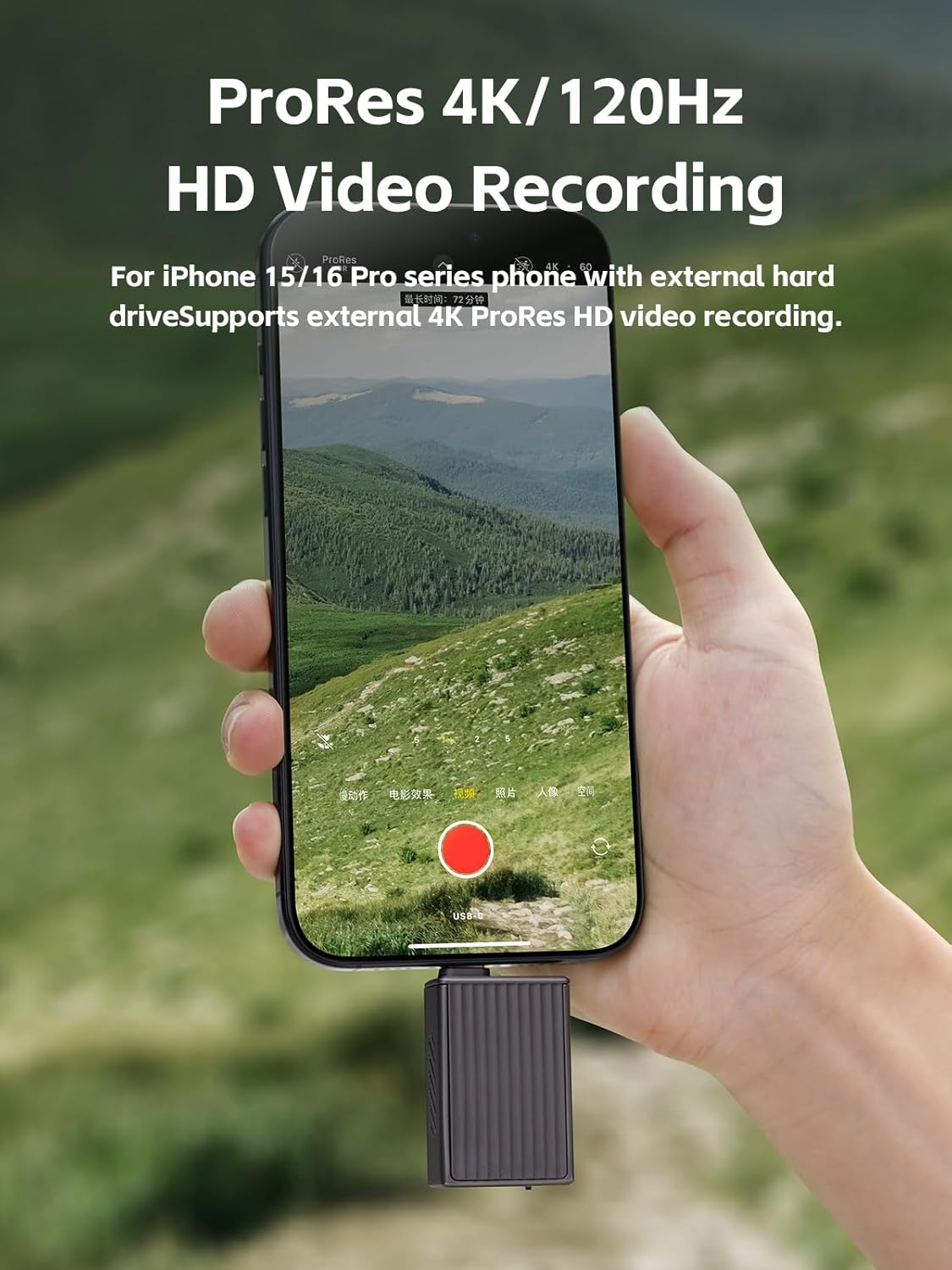 Hagibis 2230 M.2 NVMe SSD Enclosure with Cooling Fan for iPhone 16 15 Pro Max ProRes, USB 3.2 Gen 2 10Gbps to NVMe PCI-E External M.2 SSD Case for MacBook Laptop iPad Android