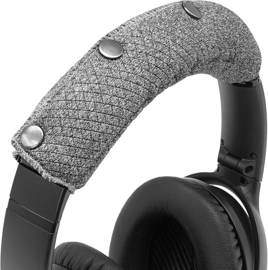GEVO Replacement Headphone Headband Cover for Bose QC35,QC25,Beats Studio2/ 3,Skullcandy,JBL,Jlab Headphones,Headband Cushioning Pad Protects Repair Parts,Easy Installation,No Tools Required (Gray)