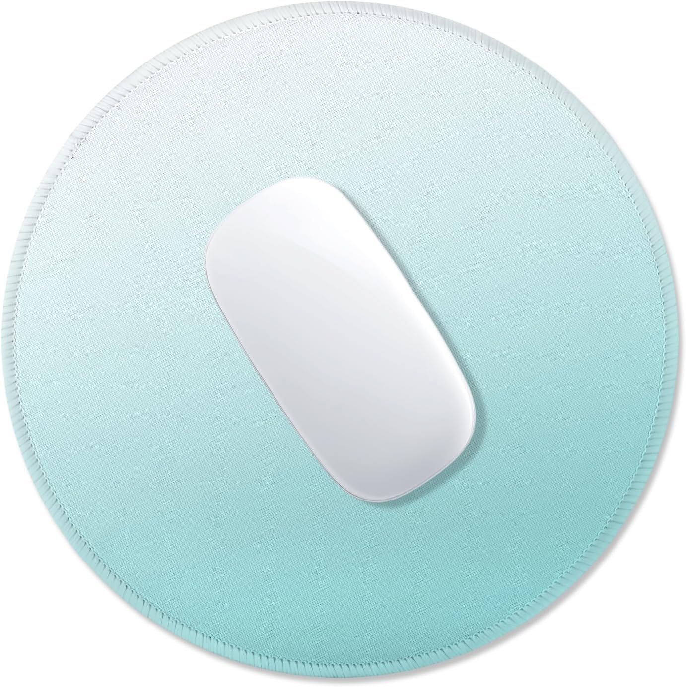 ITNRSIIET Mouse Pad Non-Slip Rubber Base Smooth Surface Stitched Edges Waterproof Durable Compatible with All Mice for Office & Gaming, Desk Accessory, Diameter 8.7 inch, Sky Gradient