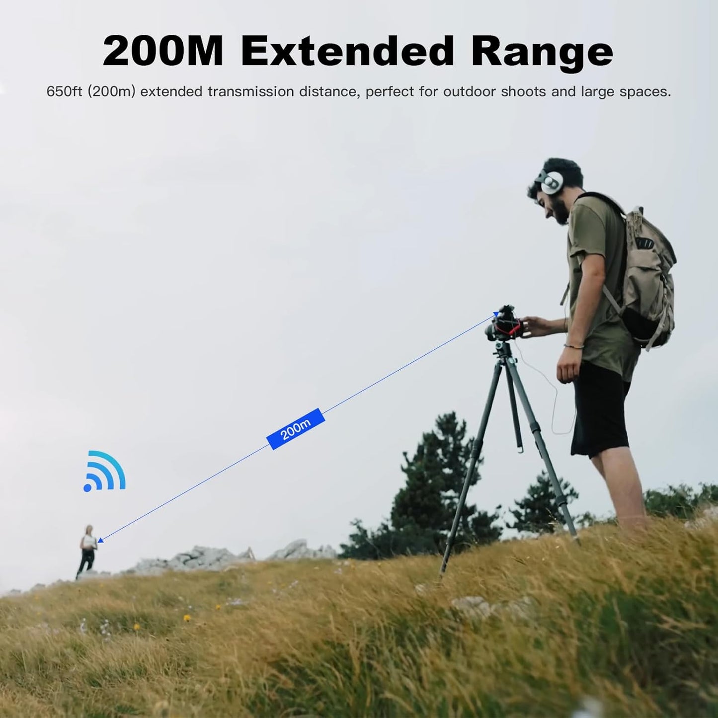 GODOX 【2025 Latest Model】 Virso S M2 Wireless Lavalier Microphone System, Mic Kit for Sony Camera with Sony Hot Shoe,2.4GHz Dual Channel Screen Rotation Noise Cancelling for Interview,Beginners