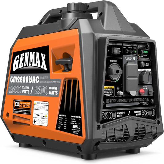 GENMAX Generator，EPA Compliant, Eco-Mode Feature, Ultra Lightweight for Backup Home Use & Camping