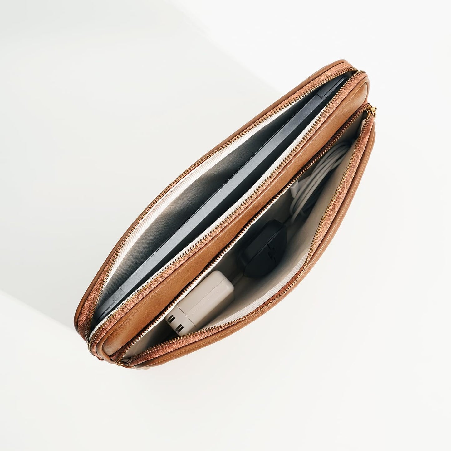 Laptop Sleeve Bag 14 Inch Compatible with MacBook Pro 14, MacBook Air 13, Surface Pro 9, Surface Laptop Studio Color Brown