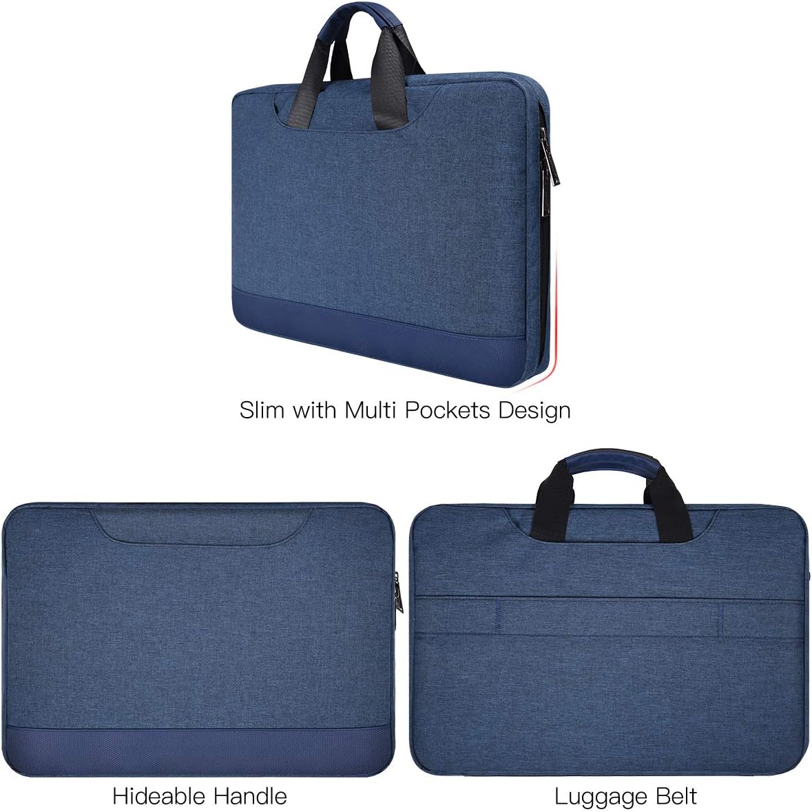 14-15 Inch Laptop Sleeve Case Men Women Bag for MacBook Pro 14 M4/M3/M2, Macbook Air 15 M4/M3, HP Pavilion/Chromebook 14, Dell Inspiron 13 5000, Lenovo Acer ASUS Chromebook 14, Surface 15 Case, Blue