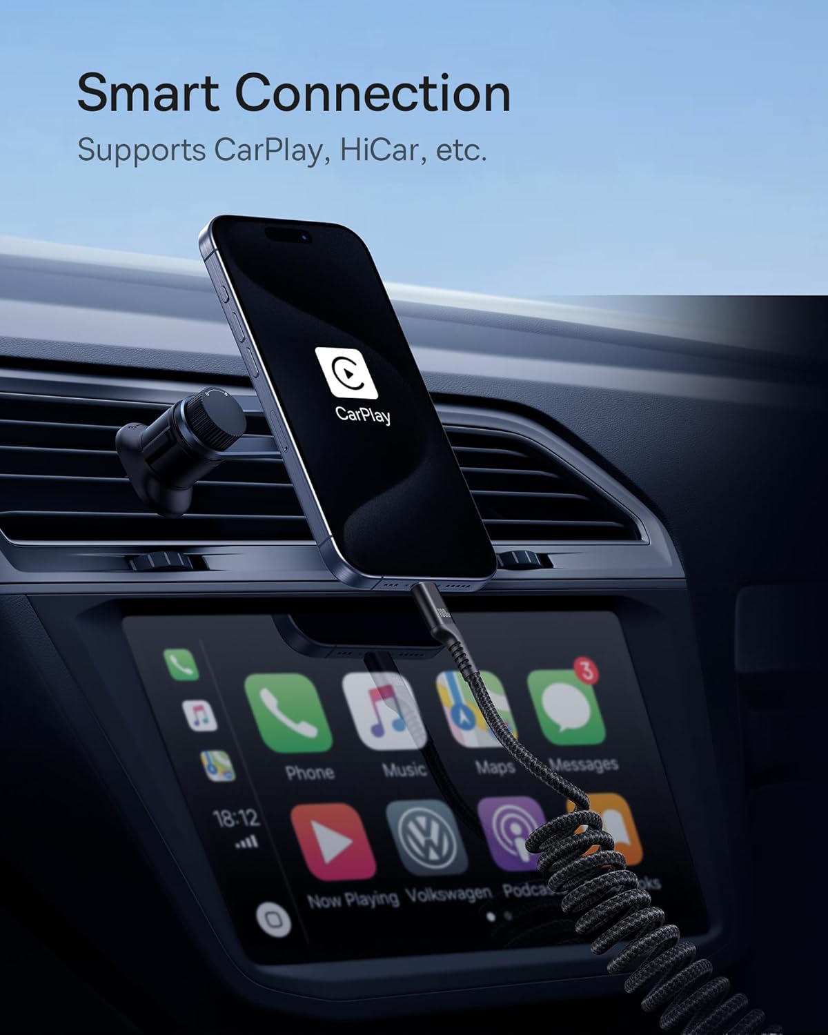 Baseus 100W 5A Fast Charging USB C Car Cable - Compatible with iPhone 15/Pro/Plus/Pro Max, Samsung Galaxy S23 S22 S21, Note 20 10 (3.3ft)