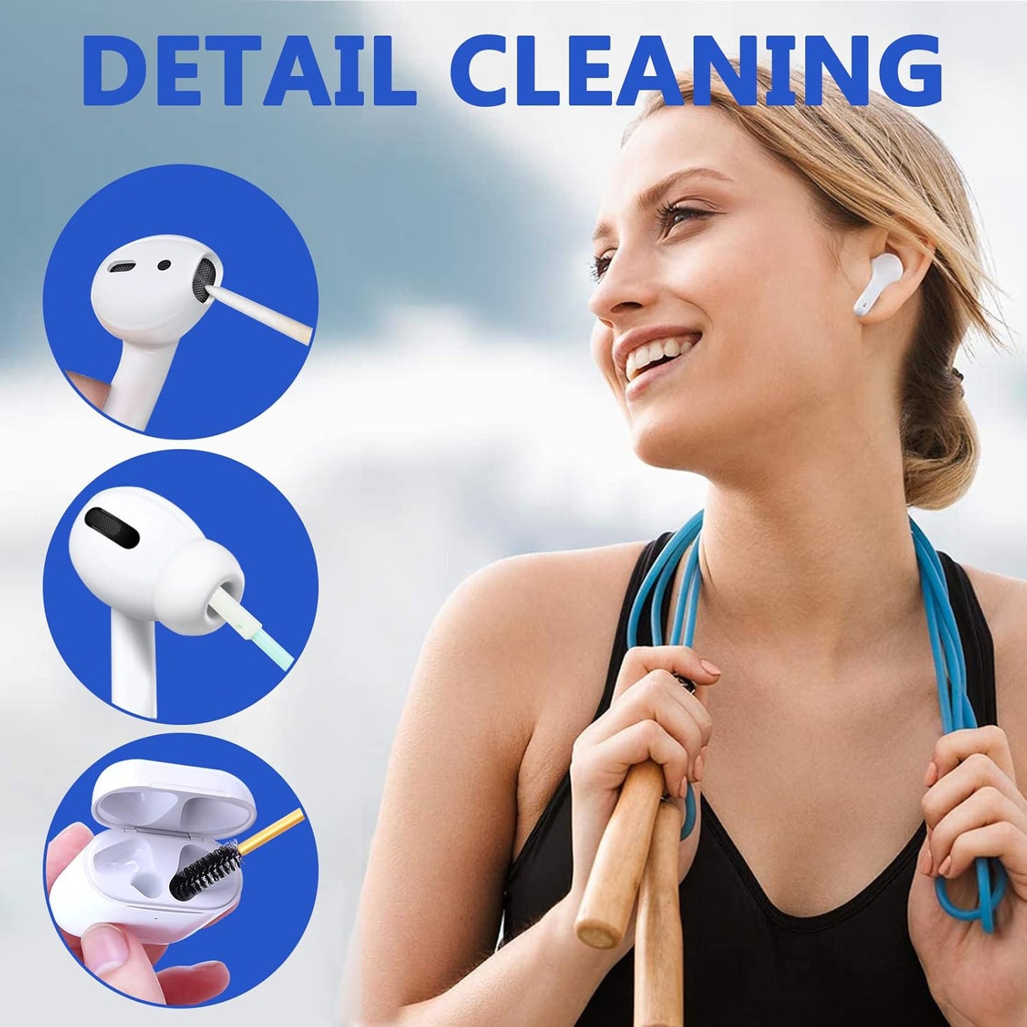 Cell Phone Cleaning Kit, Speaker Cleaner for iPhone, Charging Port Cleaning Tool, Electronic Cleaning kit, Compatible with Airpods Earbuds Camera USB C Lightning Port ipad (140PCS)