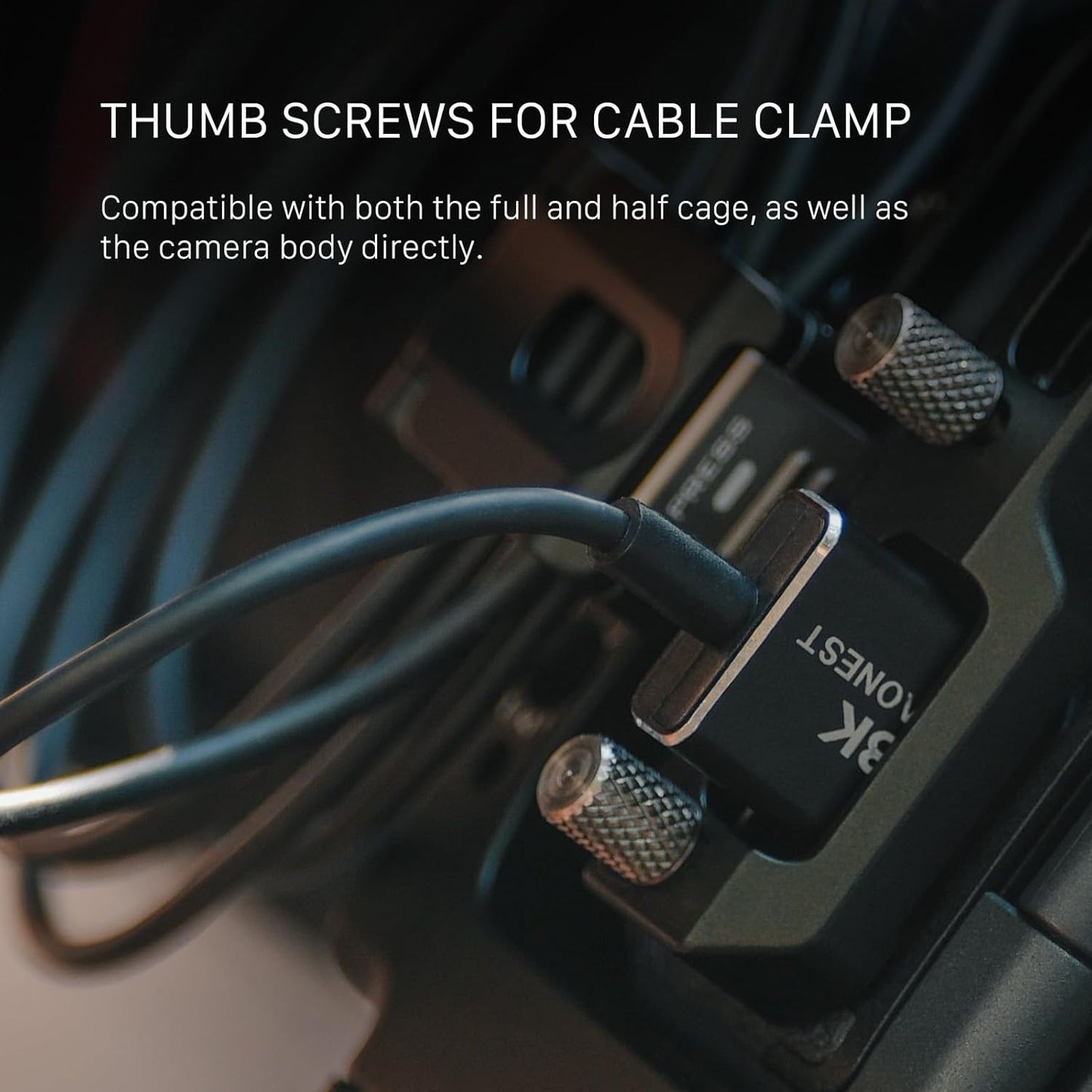 Tilta Half Camera Cage Compatible with Canon R5 Mark II - Black | Mount Accessories w/Cold Shoe, 1/4"-20 and 3/8"-16 | Securely Attaches to Camera | Silicone Padding and Lightweight