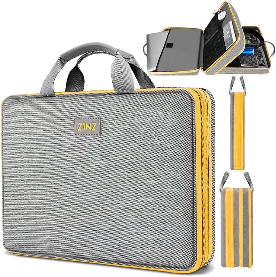 ZINZ Slim Expandable Laptop Case 15.6 Inch Sleeve Upgraded Protective Durable Recycled Carrying Case Compatible with MacBook 15" & 16" and Most 15" 15.6" 16" Notebook,G01YL01
