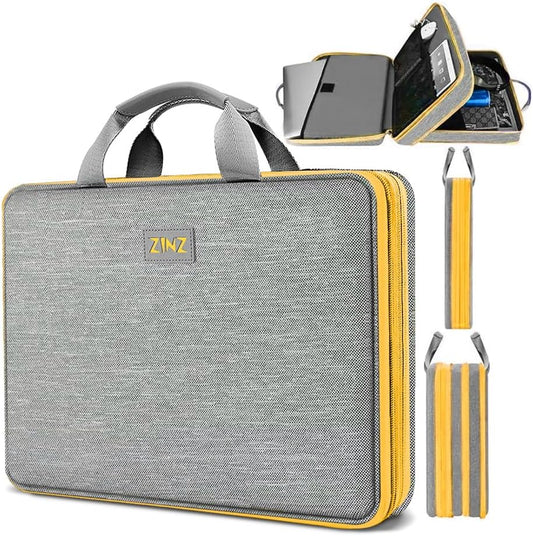ZINZ Slim Expandable Laptop Case 15.6 Inch Sleeve Upgraded Protective Durable Recycled Carrying Case Compatible with MacBook 15" & 16" and Most 15" 15.6" 16" Notebook,G01YL01