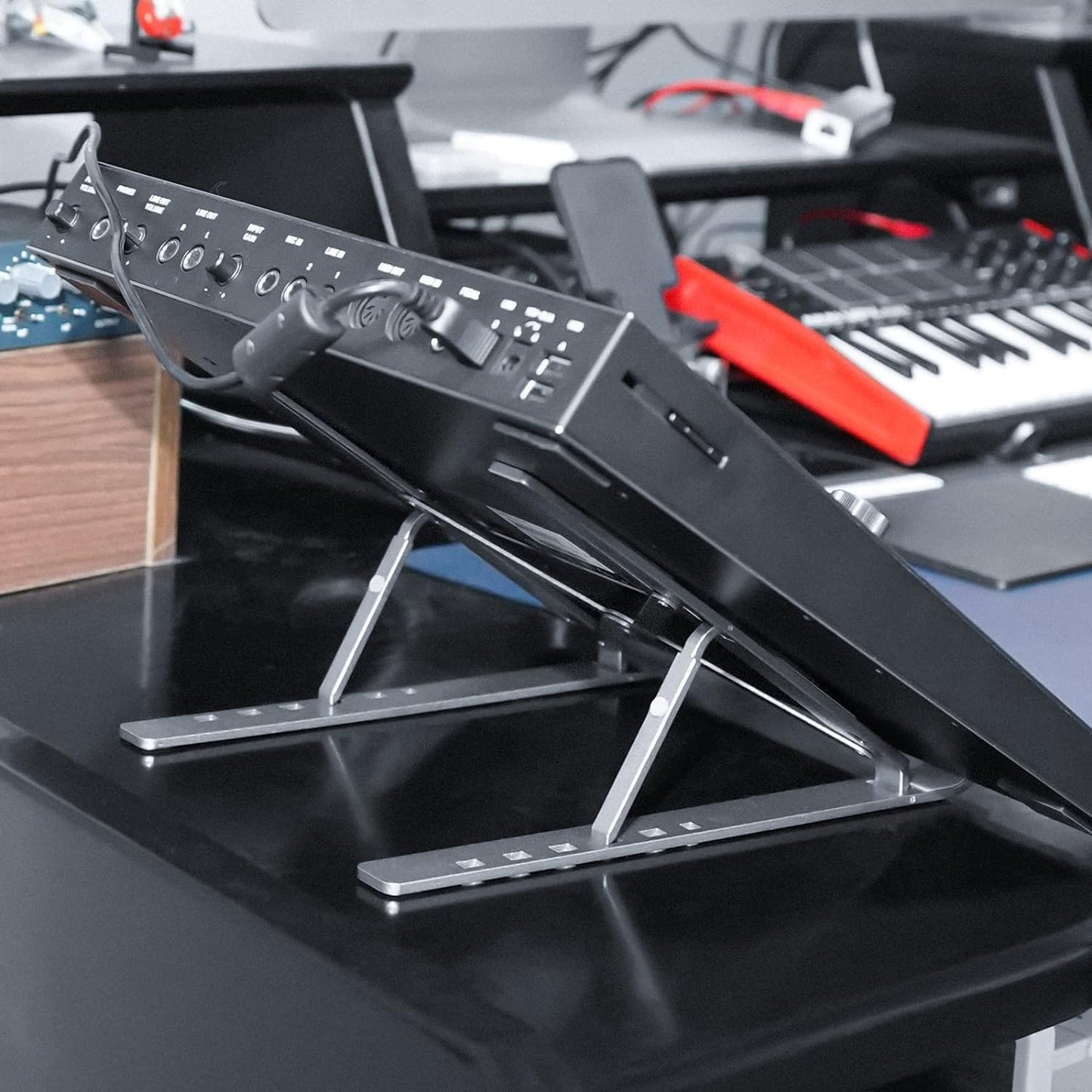 Adjustable Drum Controller Audio Device Stand Holder, Compatible with Native Instruments Maschine Plus Mk3