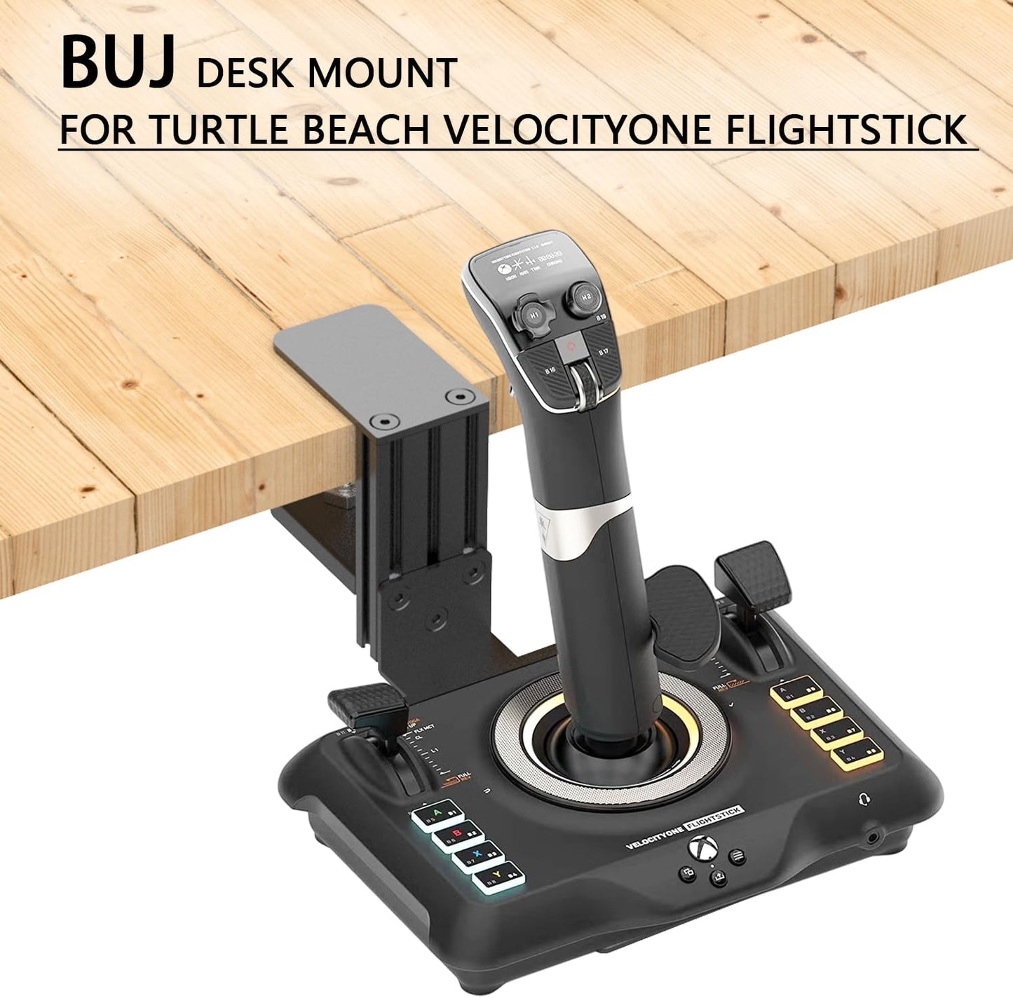 Desk Mount for SimTask Farmstick,WINWING URSA Minor Airline,URSA Minor Space Joystick,Compatible with Logitech G Extreme 3D Pro,Turtle Beach VelocityOne Flightstick,Thrustmaster T.Flight HOTAS One