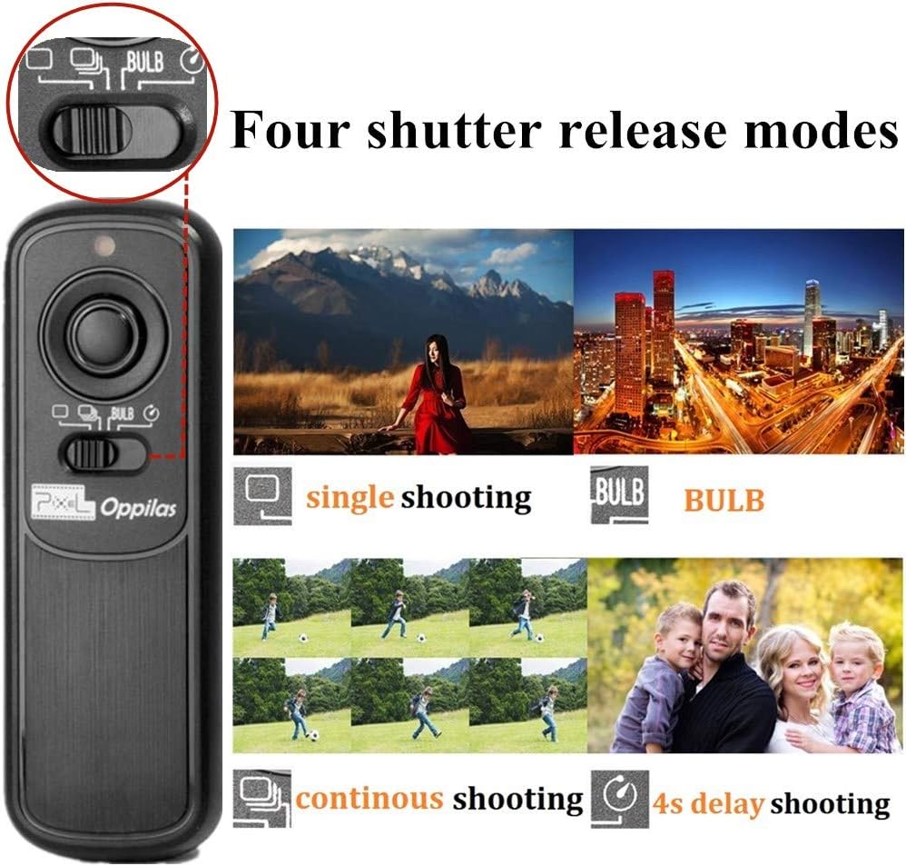 Pixel 2.4GHz Digital Wireless Remote Shutter Release E3 Compatible with Canon, Pentax, Contax, Sigma, etc. Replaces Canon RS-60E3 Replaces Fujifilm RR-100 Replaces Olympus RM-CB2