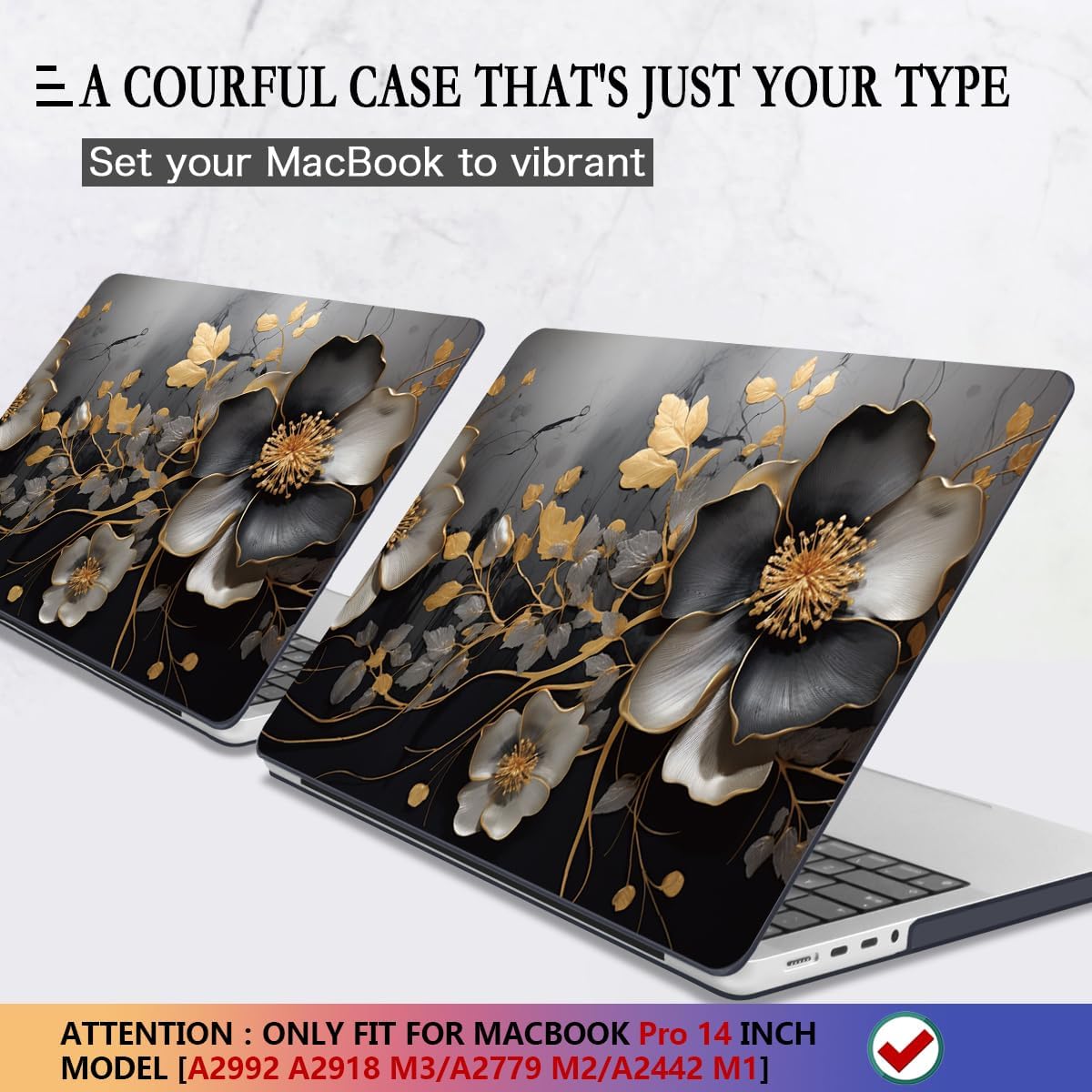 CISSOOK for MacBook Pro 14 inch Case 2024 2023 2022 2021 Release M4 A3401 A3112 A3185 M3 A2918 A2992 M2 A2779 M1 A2442 Pro Max Chip, 14 in Plastic Hard Shell & Keyboard Cover, Abstract Oil Painting