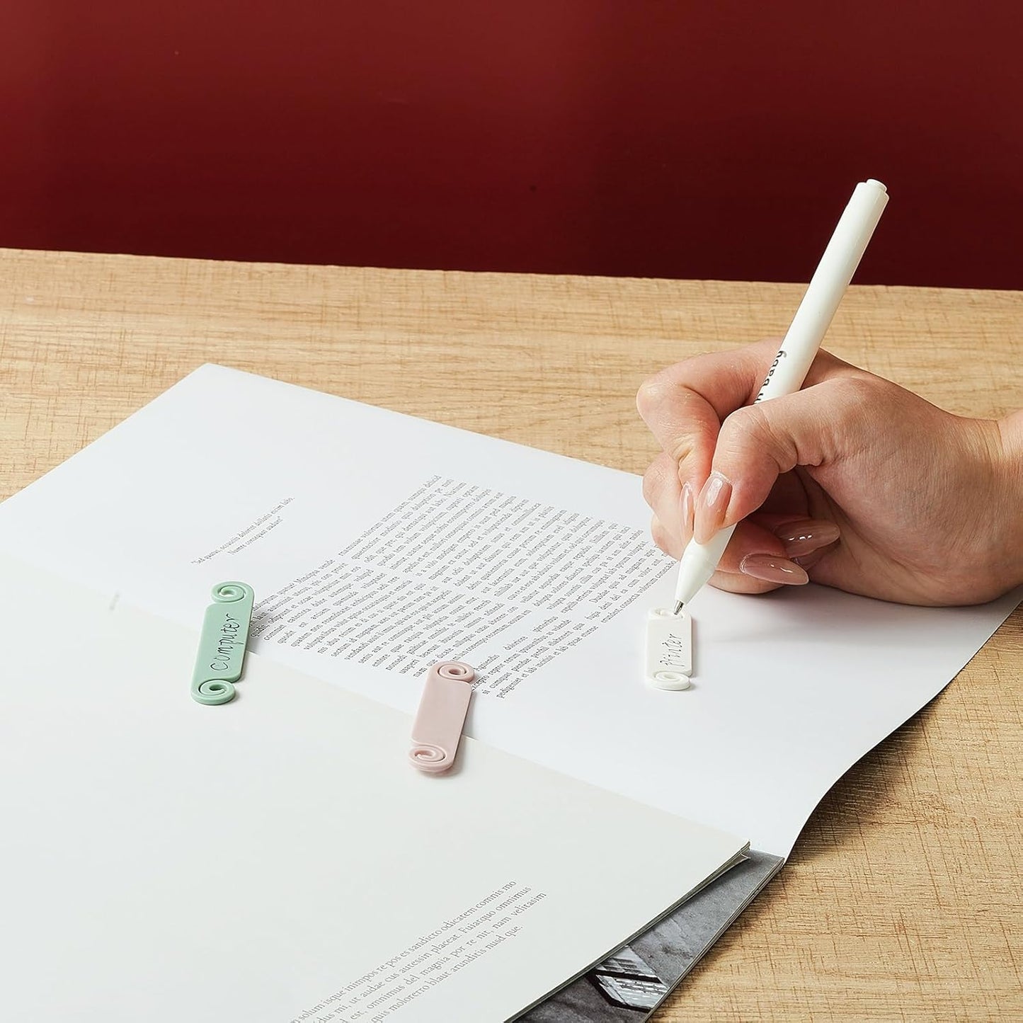 Honoson 50 Pieces Cable Tags Cable Management Labels Multicolor Labels Cord Identification Tags for USB Computer Phone Charger (Subtle Colors)