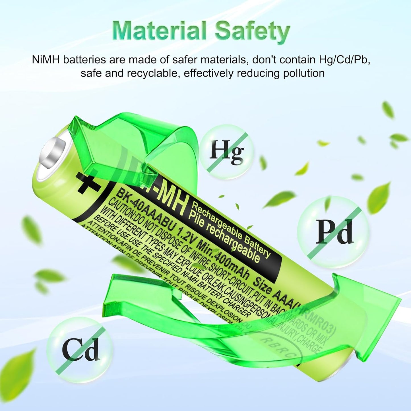 4 Pack BK-40AAABU Ni-MH AAA Rechargeable Battery for Panasonic,1.2v 400mah Rechargeable AAA Batteries Panasonic Cordless Phones, Electronics,Remote Controls